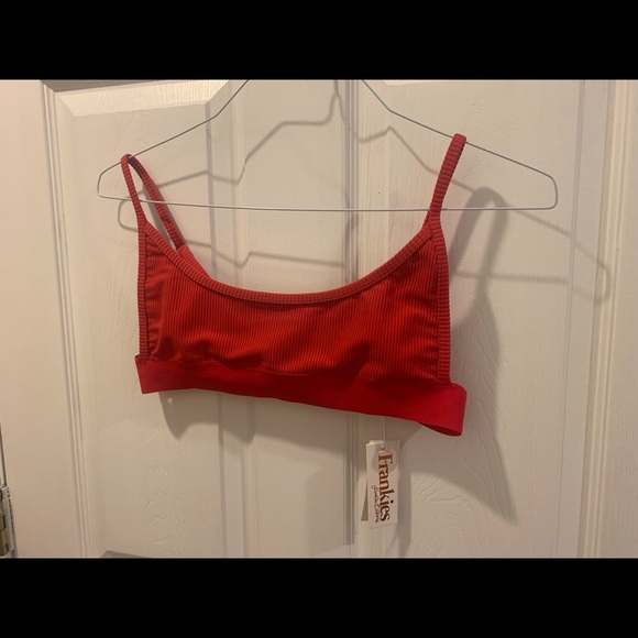 Frankies Bikinis Gabrielle Top Cherry Red Size L - Picture 2 of 4